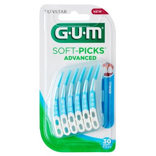 GUM Soft-Picks Advanced 30 Stück mit Reise-Etui small
