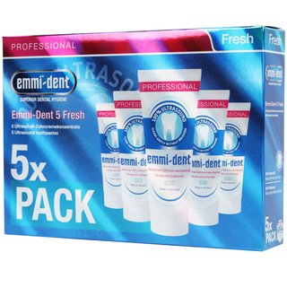 Emmi-dent Ultraschall Zahnpasta Fresh 5er Pack (5x75ml)
