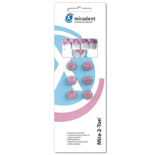Miradent Mira-2 Ton Plaquetest Zahnfärbetabletten 6er Pack