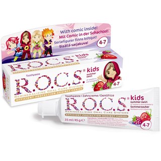 ROCS kids Himbeere & Erdbeere Zahncreme 45g