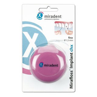 Mirafloss Implant CHX Floss 50 Fäden fein